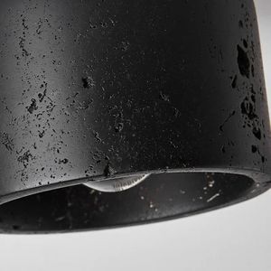 Lampada a <span class=keywords><strong>Soffitto</strong></span> Decorativa Nordica Wabi Sabi per Corridoio e Balcone, Luce in Marmo, <span class=keywords><strong>Applique</strong></span> <span class=keywords><strong>LED</strong></span> Nera per Soggiorno e Camera <span class=keywords><strong>da</strong></span> Letto in Stile Giapponese - Product Image 6