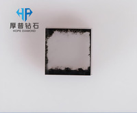 Plaques de diamant monocristallin CVD de qualité industrielle, diamant synthétique pour applications de fenêtres optiques