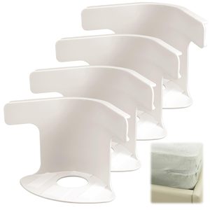 Heavy Duty Plastic Bed Sheet Holders <b>Corner</b> Fitted Straps Lock Sheet Holder for All Mattress Sizes Secure <b>Corner</b> Fitted Bed - Product Image 1