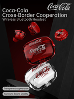 Casque de jeu Coca-Cola T11 sans fil, circum-auriculaire, avec son HD ENC, écouteurs confortables
