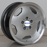 Flrocky Machine Face 16 17 18 pouces jantes noires 5 trous Rines roue en alliage de voiture en aluminium pour les autres roues