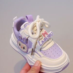 <span class=keywords><strong>Sneakers</strong></span> Casual per Bambini Scarpe Sportive <span class=keywords><strong>Bianche</strong></span> per Ragazzi e Ragazze con Chiusura a Lacci Suola Leggera in PVC per l'Autunno - Product Image 6