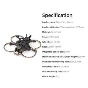 Drone complet Huagulong HGLRC Talon 20 <span class=keywords><strong>FPV</strong></span> Cinewhoop (<span class=keywords><strong>version</strong></span> O3/Analogique <span class=keywords><strong>2</strong></span> pouces résistante aux chocs) - Product Image 5