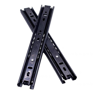 Deslizador de cajón de rodillo de extensión completa con rodamiento de bolas/canal telescópico de 35mm/riel deslizante de cajón de Metal/Guía de cajón para mesa - Product Image 5