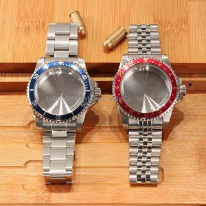 Accesorios para Relojes, Caja Vintage de 39.5MM con Cristal Acrílico Abombado para Movimiento NH35, NH34, NH38, Caja de Reloj para Bisel de Aluminio Retro Submarino - Product Image 3