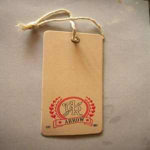 Etiquetas de papel para ropa y calzado con ventana recortada y cadena metálica para etiquetado de prendas - Product Image 6