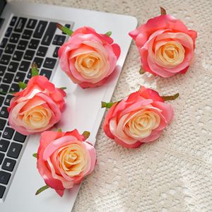 ดอกกุหลาบประดิษฐ์ CallaFloral สีชมพูพิงค์ ผ้าทอแบบแพน สำหรับตกแต่งงานแต่งงาน สไตล์ Ins งานฝีมือ - Product Image 1