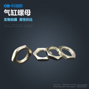 Écrous d'extrémité de cylindre Qingze M8 M10 M12 en acier Q235 zingué pour pièces pneumatiques avec fonction de verrouillage - Product Image 2