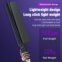 Bâton lumineux LED professionnel portable pour photographie, température de couleur réglable 2500-9000K, CRI 95, alimenté par USB pour la prise de vue vidéo en studio