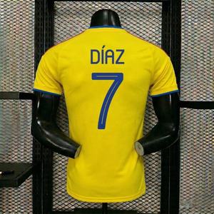 Camisetas <span class=keywords><strong>de</strong></span> Fútbol <span class=keywords><strong>de</strong></span> <span class=keywords><strong>Colombia</strong></span> para Equipos, Manga Corta, Estampadas, Transpirables, Tallas Grandes, 100% Poliéster - Product Image 1