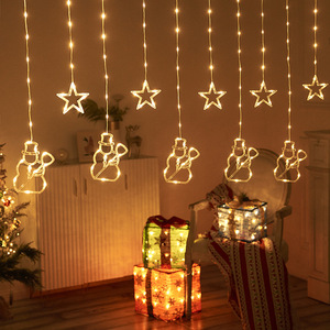 8 Modes Outdoor Holiday String Fairy <b>Lights</b> Christmas Solar Waterproof <b>Curtain</b> <b>Lights</b> Battery for Garden Decorations - Product Image 6