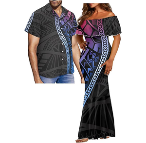 Conjunto De Pareja Polinesia Samoan Puletasi <span class=keywords><strong>Ropa</strong></span> De Mujer. Elegante Island Trajes a juego Parejas - Product Image 6