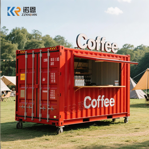 Restaurant commercial en conteneur avec cuisine, conteneur de stockage transportable, prêt à l'emploi pour l'activité commerciale - Product Image 1