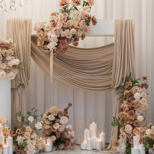 Set di Fiori Decorativi Personalizzati NIKA per Matrimoni Autunnali, Ghirlanda di Rose Marroni per Eventi Nuziali e Decorazioni Scenografiche - Product Image 6