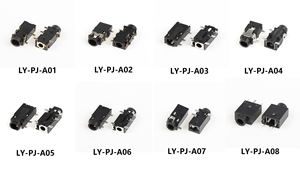 Connecteur audio <span class=keywords><strong>jack</strong></span> femelle circulaire 3,5 mm, adaptateur pour écouteurs, interface DIP 4 broches LY-PJ-<span class=keywords><strong>A33</strong></span>, acier inoxydable, nylon LEYE - Product Image 4