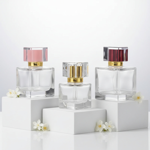 <b>Spray</b> Custom square Refillable <b>Empty</b> Flacon De Parfum 50 ml 30ml Luxury Colorful Cap Glass Perfume <b>Bottle</b> 30ml - Product Image 6