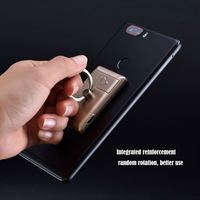 Support de téléphone portable personnalisé avec anneau, briquet électronique USB rechargeable multilingue