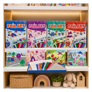 Rainbow <b>Unicorn</b> Foil Transfer Art Set Colorful Paper <b>Stickers</b> Easy Peel Creative Activity Travel Present For Young Girls - Product Image 4