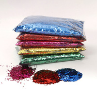 Paillettes hexagonales irisées dorées, taille 1/10, poudre de paillettes, modèle 101, fabriqué en Chine, pour confettis de ballons, bouées de natation, matériaux d'artisanat