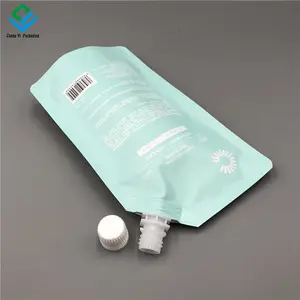 Aangepaste Herbruikbare Voedseltuit Zakje Voor Shampoo Bijvullen Sub-Verpakking Drankzak Met Tuit Verpakking Vloeibare Zak