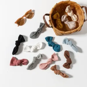 Özel çocuk pamuk örme yumuşak nefes ekip düz renk nervürlü Unisex düz çorap çocuklar için
