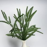 YL Branches d'arbre de Noël artificielles en pin de Norfolk, accessoires de décoration de fête, aiguilles de pin simulées en plastique au toucher réel
