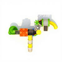 Équipement de terrain de jeu extérieur pour enfants de grande taille, personnalisé, multicolore, de qualité supérieure, avec toboggan tubulaire pour parc