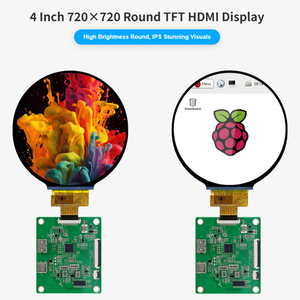 Display Redondo IPS TFT LCD de <span class=keywords><strong>4</strong></span> Polegadas 720x720 HD-MI para <span class=keywords><strong>Raspberry</strong></span> <span class=keywords><strong>Pi</strong></span> - Product Image 5