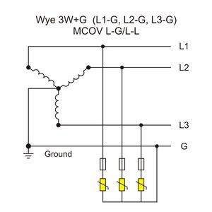 Telebahn 347V/600V AC SPD 20kA 50kA 3 P Protector contra sobretensiones Supresor de sobretensión para sistema eléctrico trifásico Wye - Product Image 4