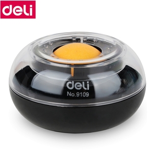 Deli 9109 appareil à main humide outil mignon doigt mouillé pour le bureau de l'analyseur bancaire fichier organiser fourniture boule ronde bureau papier mate - Product Image 1