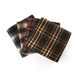 Tela de franela a cuadros teñida con hilo de poliéster 100% personalizada de alta calidad para abrigo - Product Image 2