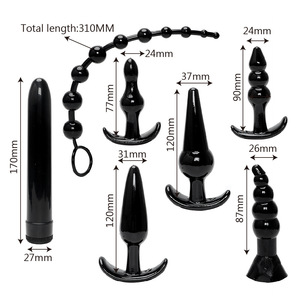 Juego de Tapones Anales SM de Alta Calidad, Productos Sexuales Eróticos, Kit de Tapones Anales de Silicona, 7 Piezas/Juego - Product Image 2