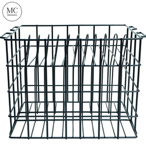 Estante de placa de metal para un fácil transporte y almacenamiento, capacidad para 12 estantes de placas de cargador (19,2 "X 14,8" X 14,4 ") - Product Image 6