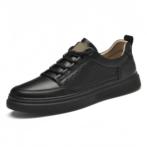 Men's Skateboarding Shoes Sneakers Loafers Skate Shoes Leather Air Hole Breathable Low-top <b>Flats</b> Handmade Summer Fashion Slip on - Product Image 1