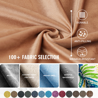 Romantisches Französisches Samt-Sitzkissen, Wasserdicht, Abnehmbarer Waschbarer Bezug, Handgenähte Rüschen, Gesteppte Textur (100% Polyester)