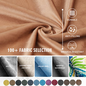 El-dikili Ruffles & kapitone doku ile romantik fransız kadife koltuk tezgah minderi - Product Image 5