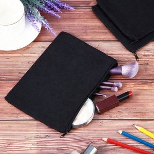 Sac de maquillage pliable en toile de coton biologique réutilisable avec fermeture éclair, personnalisable avec logo, tendance et écologique, idéal pour les voyages - Product Image 5
