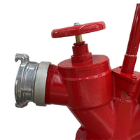 Raccord GOST D77mm, entrée 100mm, hydrant d'incendie extérieur en fonte ductile pour l'alimentation en eau municipale