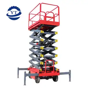 Outdoor Vertical Aerial Working Platform Electric Aerial Work Lift Platform Hydraulic Adjustable Work Platform