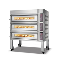 Oven Komersial 6 Tray Peralatan Bakery Oven Listrik dengan Fungsi Uap