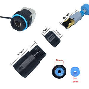 YXY IP68 <span class=keywords><strong>RJ45</strong></span> CAT6 blindé Femelle à montage sur Panneau Connecteur rapide Étanche sans fil de liaison - Product Image 3