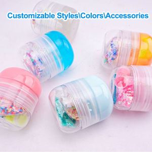 Soft Sensory Air Dry Luminous Plastic Slime <b>Kit</b> with <b>Clay</b> and Clear Molds for Kids & Adults-Toysrunner - Product Image 3