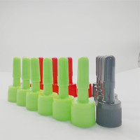 OEM personnalisé bouteille en plastique longue pointe bouchon de buse couvercle à vis avec longue buse 24/410 fabricant/vente en gros