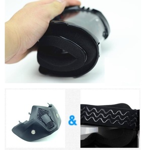 <span class=keywords><strong>Masque</strong></span> facial complet de <span class=keywords><strong>moto</strong></span> rétro coupe-vent bon marché avec protection faciale tactique à lentilles colorées - Product Image 4