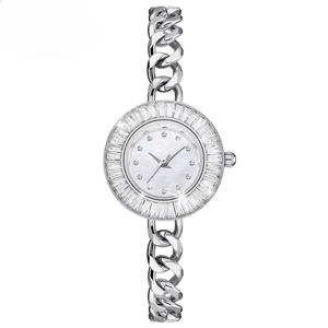 Elegante Reloj de Cuarzo para Dama con Bisel de Diamantes, Caja y Esfera Redondas, Correa de Acero Inoxidable Plateado, Reloj de Vestir de Alta Gama para Mujer - Product Image 6