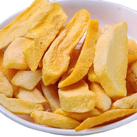 Knapperige & verfrissende gevriesdroogde magere mangosnack, zoete smaak met harde textuur, bulkverpakking voor fruit- en groentegunsten