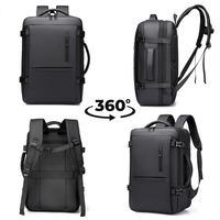 Tas Ransel Oxford Anti Air untuk Anak Laki-laki dengan USB, Kapasitas Besar, Muat Laptop 17.3 inci, Multifungsi untuk Bisnis & Pelajar