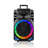 Altavoz de 12 Pulgadas para Fiestas, 60W RMS, Batería de 4500mAh, Luces RGB, Micrófonos Inalámbricos Dobles, USB/SD/FM, Control Remoto