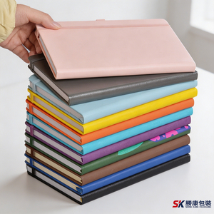 Libreta de Tapa Dura de Cuero PU con Cierre Elástico, Organizador Plano, Planificador, Múltiples Colores para Uso en Oficina y Escuela - Product Image 1
