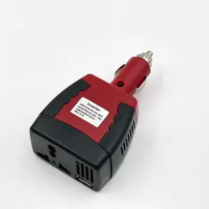 DCからAC12V 220V75W車の電圧コンバーター自動車インバーターUSB2.1a充電器付き